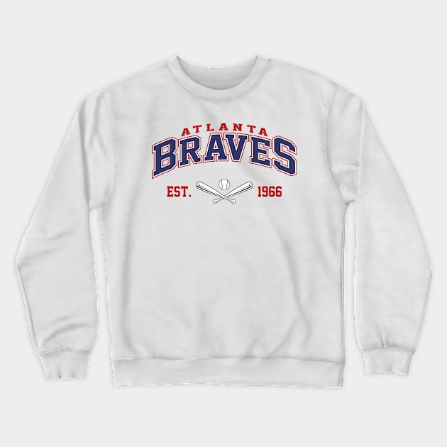 Retro Braves Crewneck Sweatshirt by Cemploex_Art